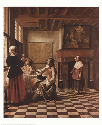 Framed Interior of a Dutch house Print