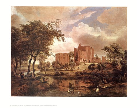 Framed Ruins of Brederode Castle Print