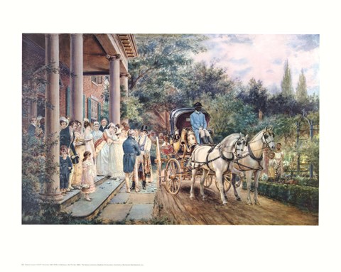 Framed Wedding in the 1830&#39;S Print