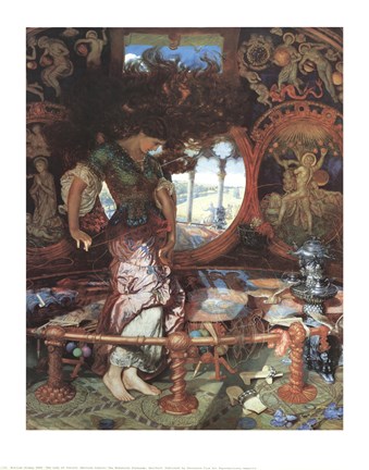 Framed Lady of Shalott Print