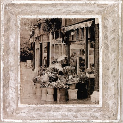 Framed Flower Market Print