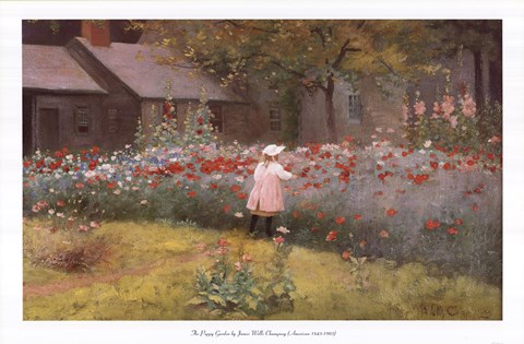 Framed Poppy Garden Print