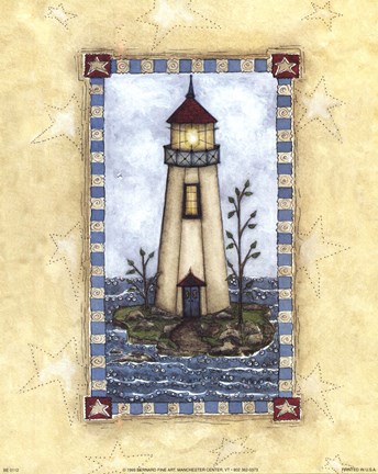 Framed Lighthouses II Print