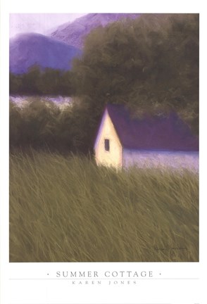 Framed Summer Cottage Print