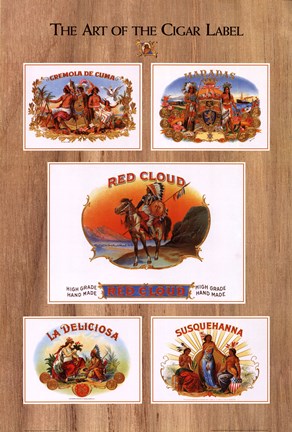 Framed Art of the Cigar Label Print