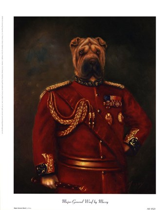 Framed Major-General Woof Print