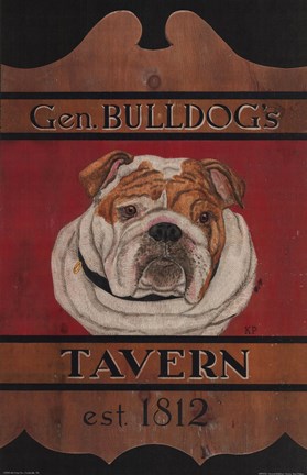 Framed General Bulldog&#39;s Tavern Print