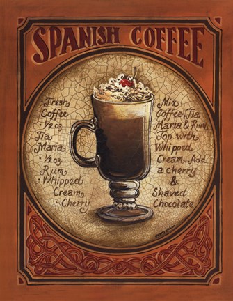 Framed Spanish Coffee Print