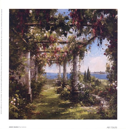 Framed Juliet&#39;s Garden I Print