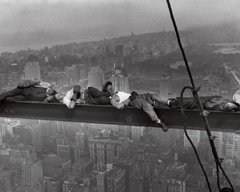 Framed Radio City Workers, 1932 Print