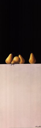 Framed Four Pears Print