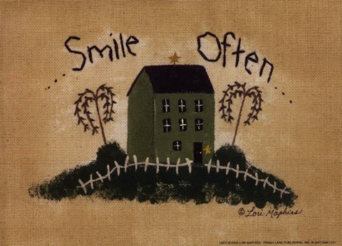 Framed Smile Often Print