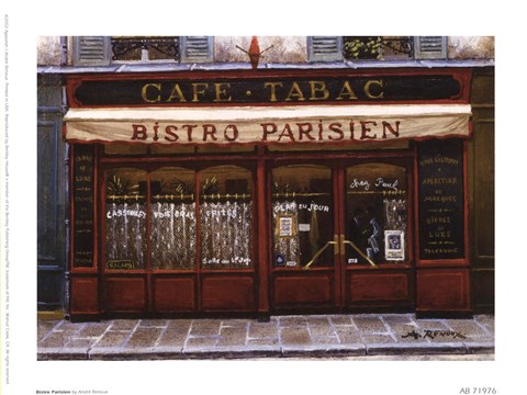 Framed Bistro Parisien Print