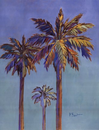 Framed Santa Rita Palms II Print