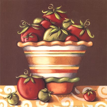 Framed Tomatoes In A Bowl Print