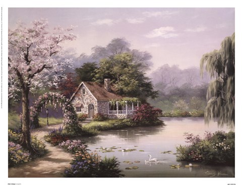 Framed Arbor Cottage Print