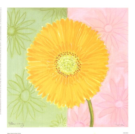 Framed Yellow Daisy Print