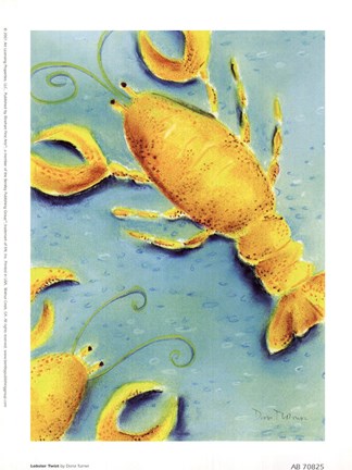 Framed Lobster Twist Print