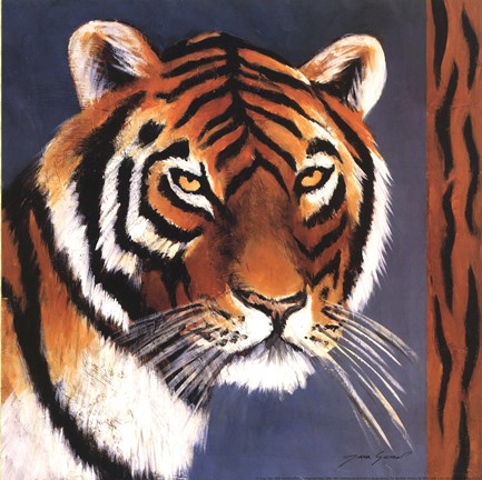 Framed Exotic Tiger - Mini Print