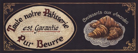 Framed Croissants Print