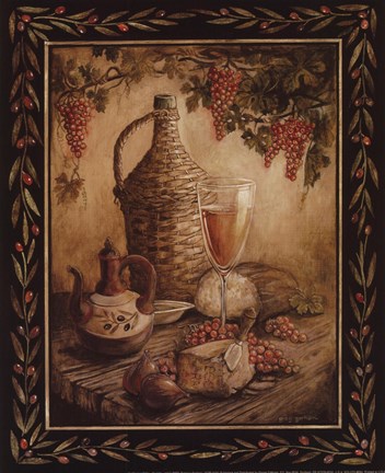 Framed Tuscan Table - Orvieto - Mini Print