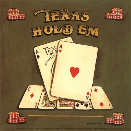 Framed Texas Hold Em - Special Print
