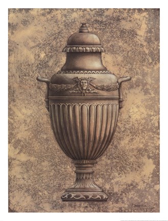 Framed Classical Urn Series #1-B Print
