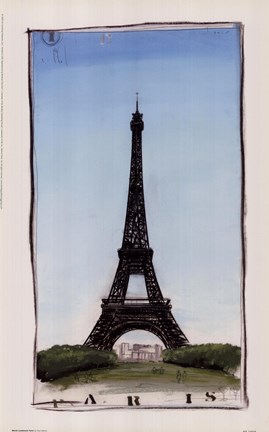 Framed World Landmark Paris Print