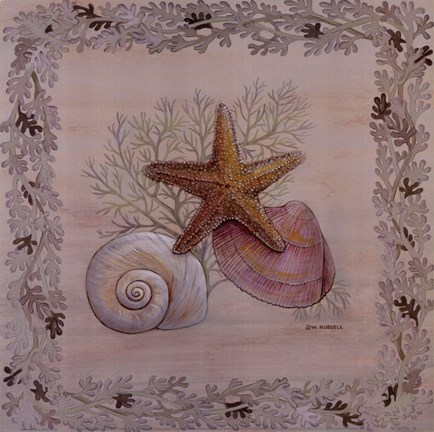 Framed Pastel Shell III Print