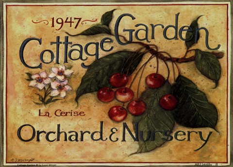 Framed Cottage Garden III Print