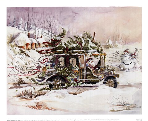 Framed Santa&#39;s Limousine Print