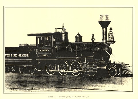 Framed Locomotive III Print