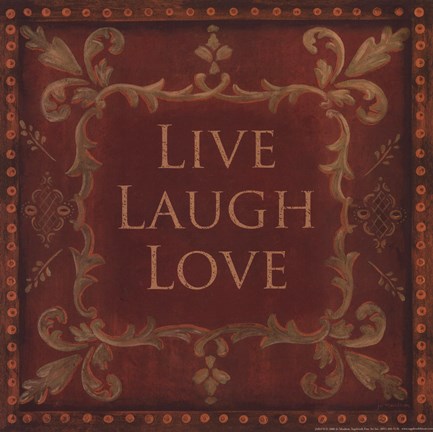 Framed Live Laugh Love Print