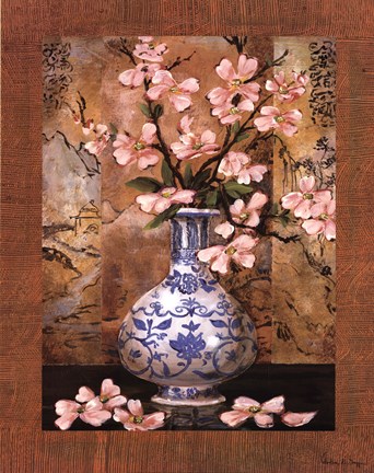 Framed Ming Vase II Print