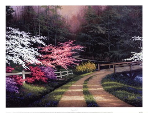 Framed Dogwood Road Print