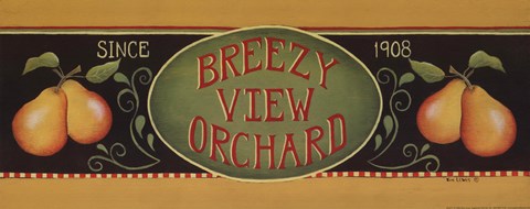 Framed Breezy View Orchard Print