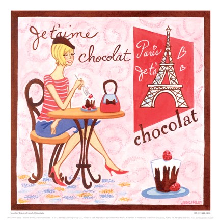 Framed French Chocolate Print