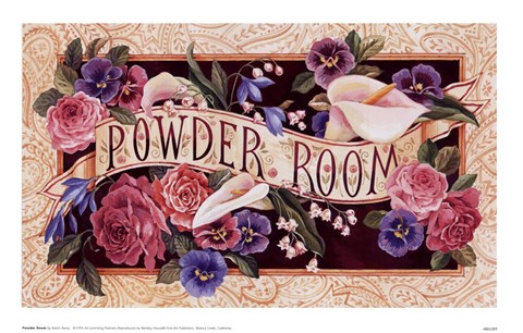 Framed Powder Room Print