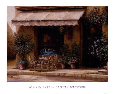 Framed Toscana Cafe Print