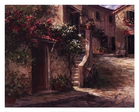 Framed Magliano Courtyard Print