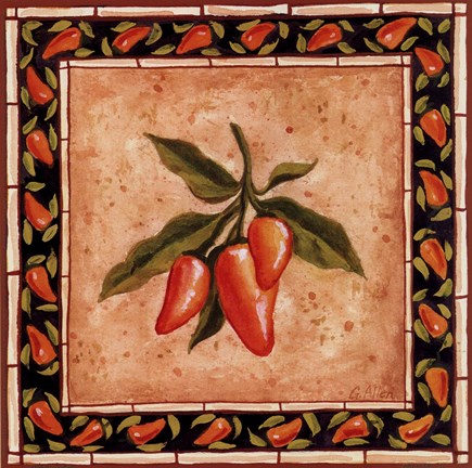 Framed Chiles III Print