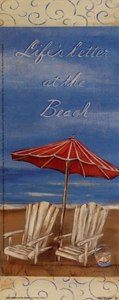 Framed Life&#39;s Better At The Beach Print