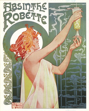 Framed Absinthe Robette Print