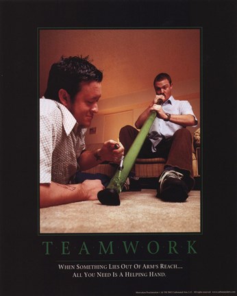 Framed Teamwork - Bongtastic Print