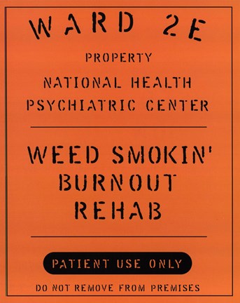 Framed Weed Smokin&#39; Burnout Print