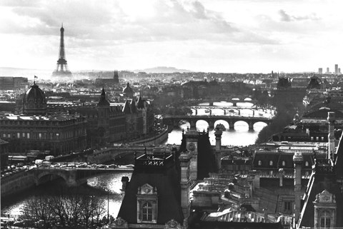 Framed Paris - Rooftops Print
