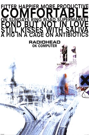 Framed Radiohead - Ok Computer Print