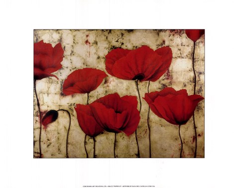 Framed Poppies II Print