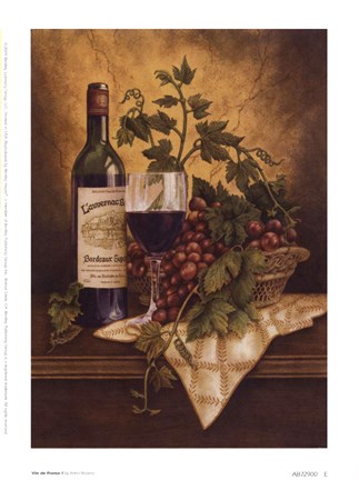 Framed Vin De France I Print