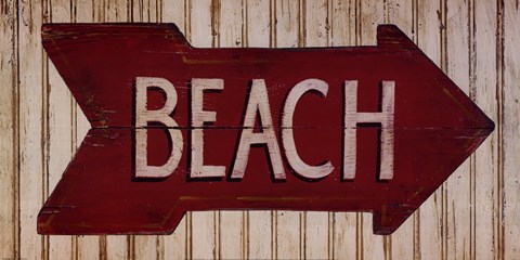Framed To The Beach Print